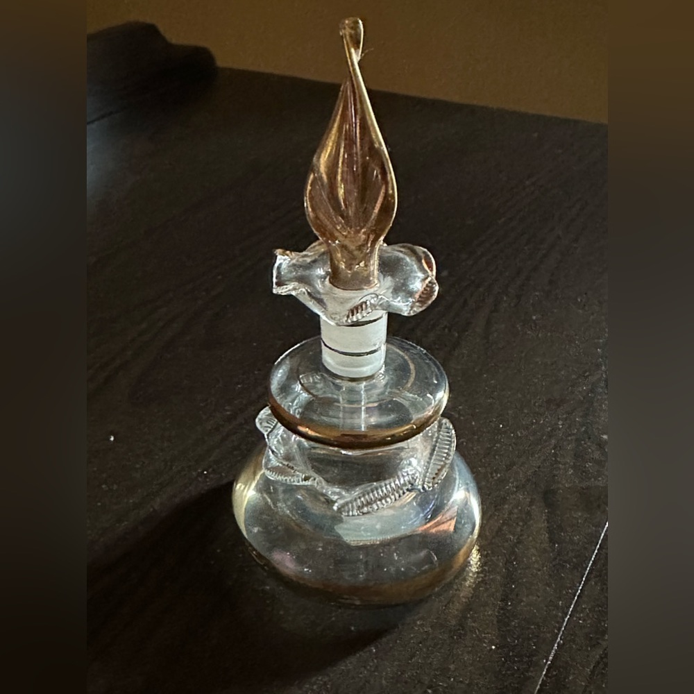 Egyptian glass perfume bottle